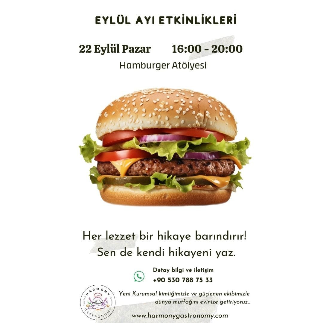 Hamburger, Eşlikçileri ve Soslar Atölyesi