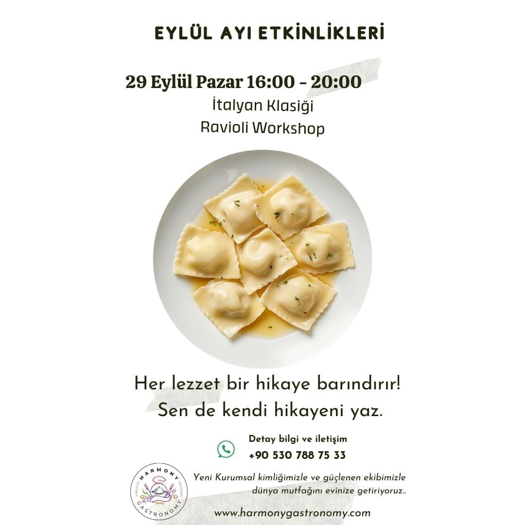 İtalyan Klasiği Ravioli El Yapımı Makarna