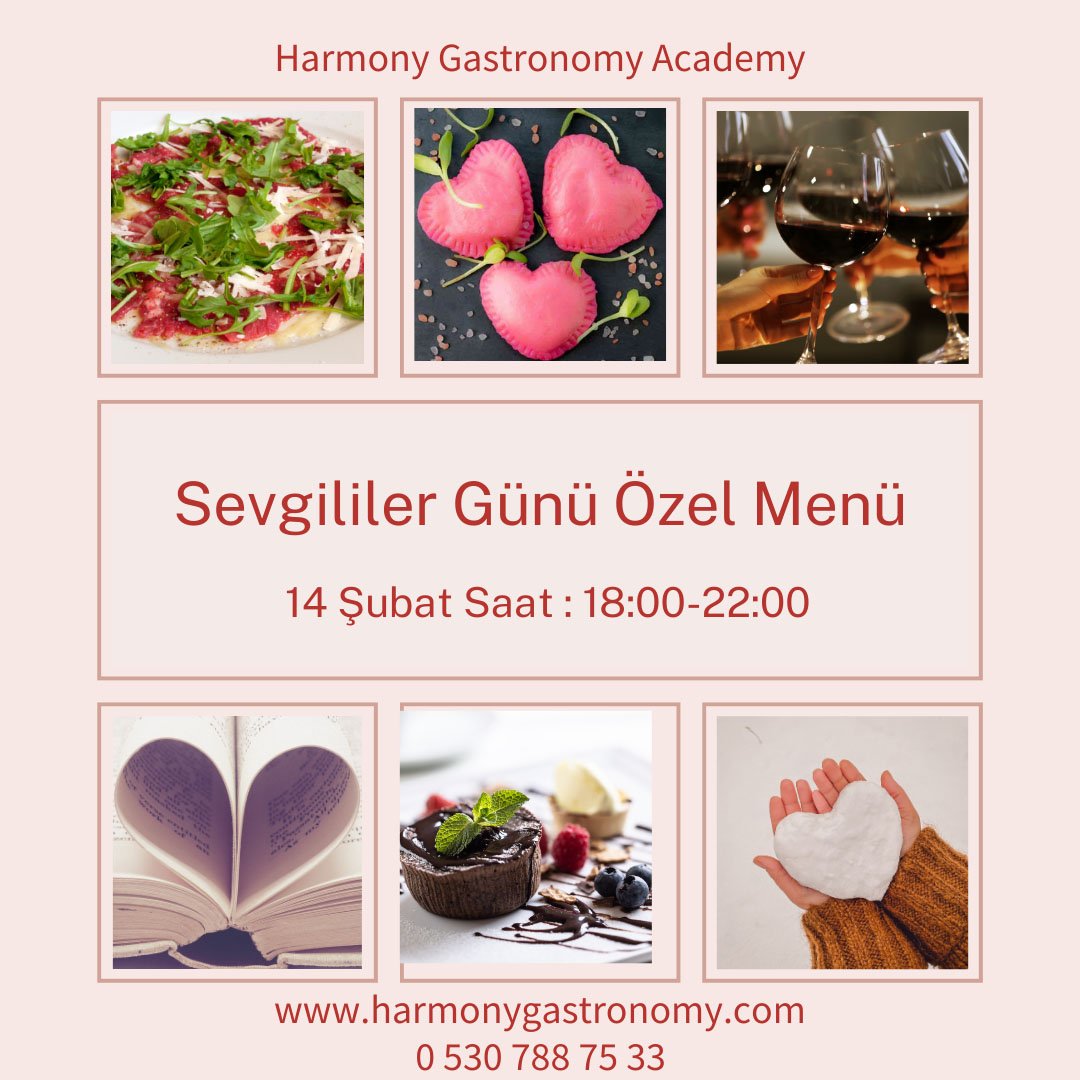 Sevgililer Günü Özel Menü 2025
