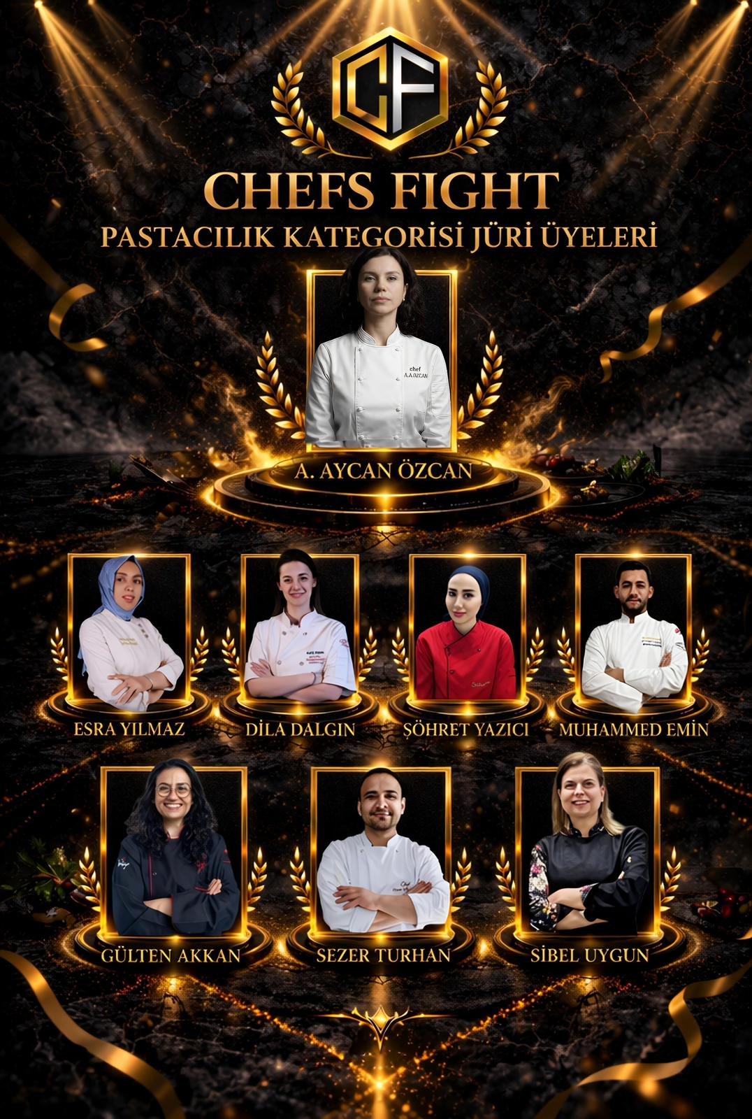 CHEFS FIGHT YARIŞMASI ve Pastacılık juri Afişi